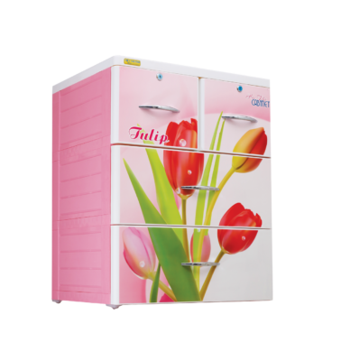 Tủ nhựa Hoa Tulip 3 ngăn