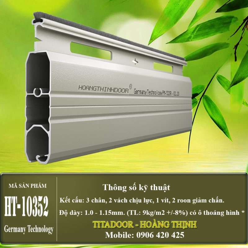 Cửa cuốn nhôm Titadoor - Hoàng Thịnh HT-10352