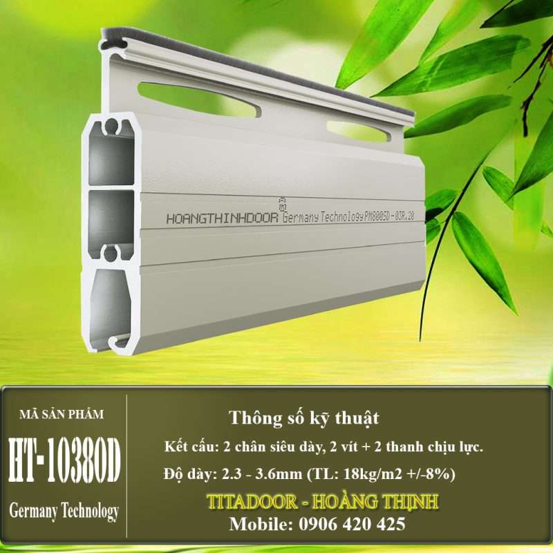 Cửa cuốn nhôm Titadoor - Hoàng Thịnh HT-10380D