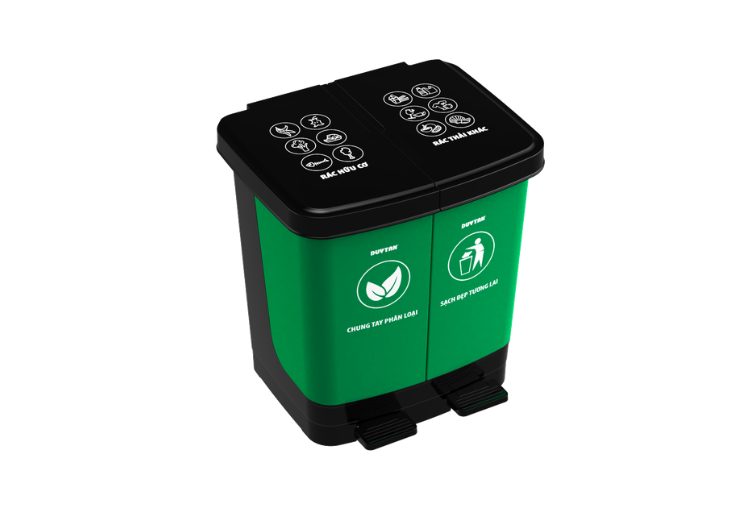 Thùng Rác Đạp 2 Ngăn 40L - Ảnh 3