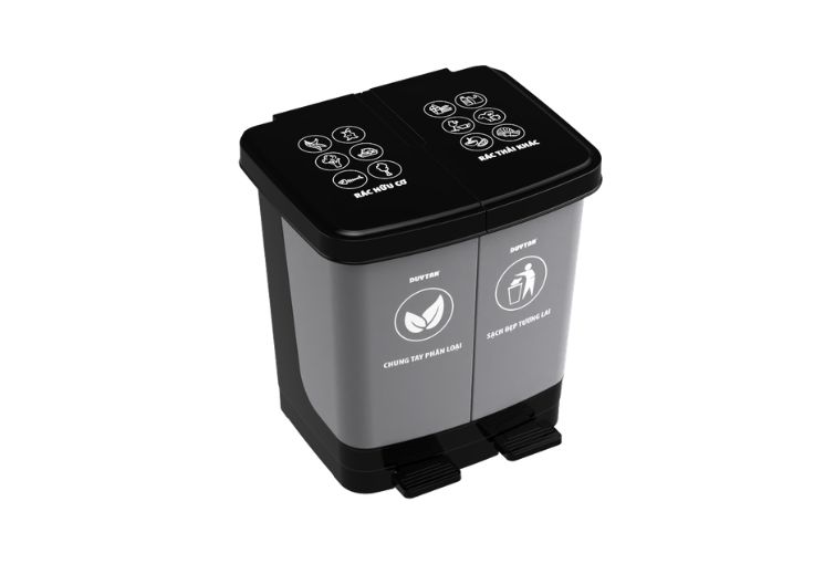 Thùng Rác Đạp 2 Ngăn 40L - Ảnh 4